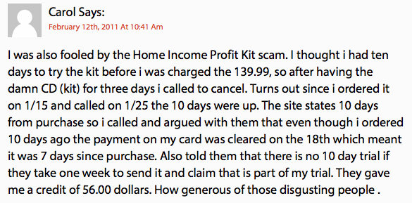 Secure Home Income Kit Review - Victim 1