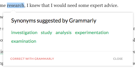 What is Grammarly? - Free grammar checker tool online! - Free Synonyms Suggestions